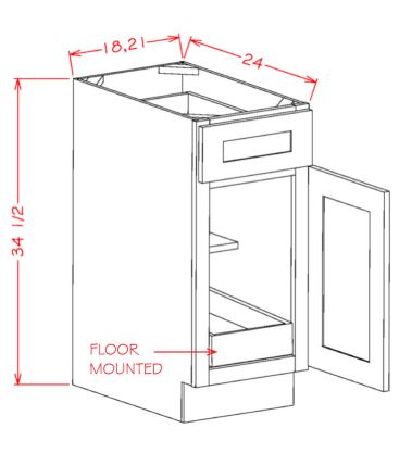 Single Rollout Shelf Base Kits