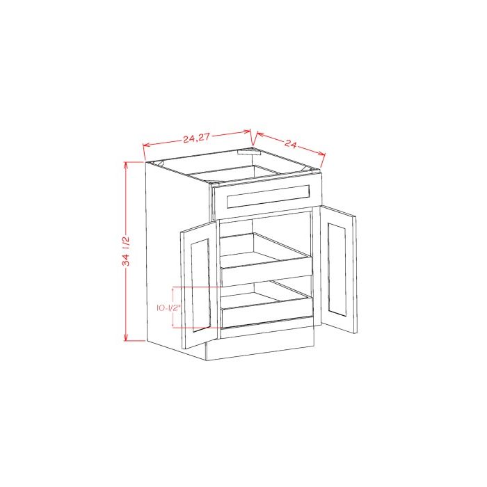 Wholesale RTA Casselberry Antique White B242RS Premier Kitchen
