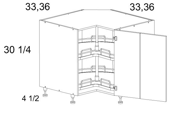 Base Easy Reach Cabinet with Lazy Susan