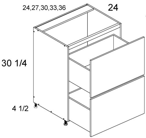 Two Drawer Range Bases