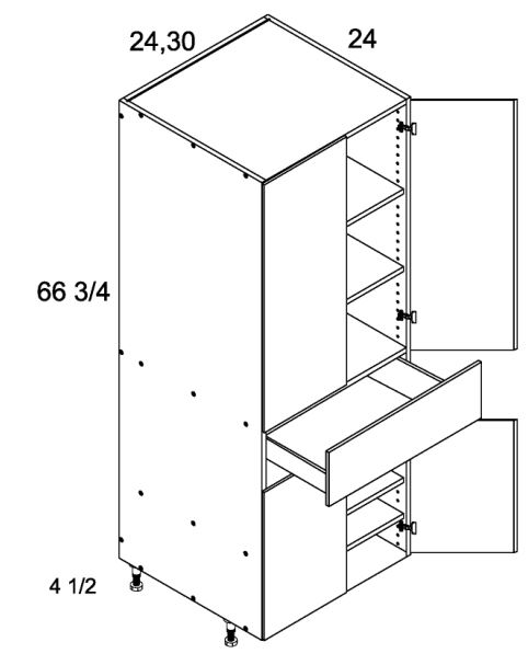 Tall Four Door One Drawer Utility Cabinets