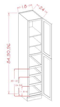 Four Rollout Shelf Utility Cabinet Kits