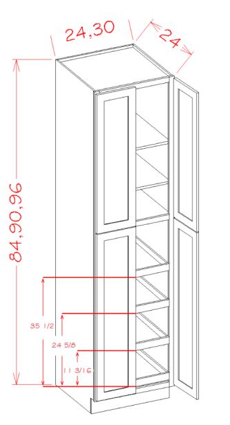 Four Rollout Shelf Utility Cabinet Kits
