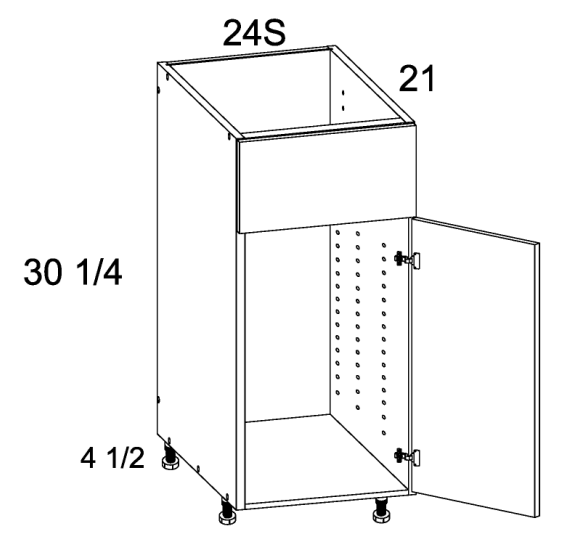 Vanity Sink Base False Front One Door
