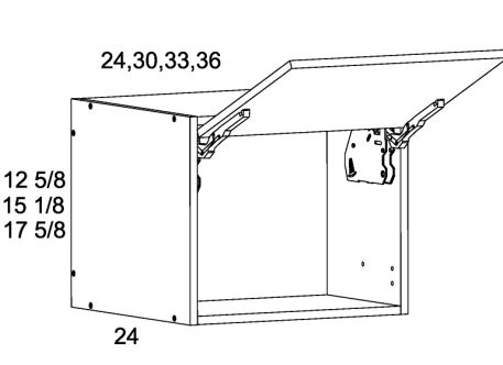 Blum Aventos Flip Up Door Wall Cabinets